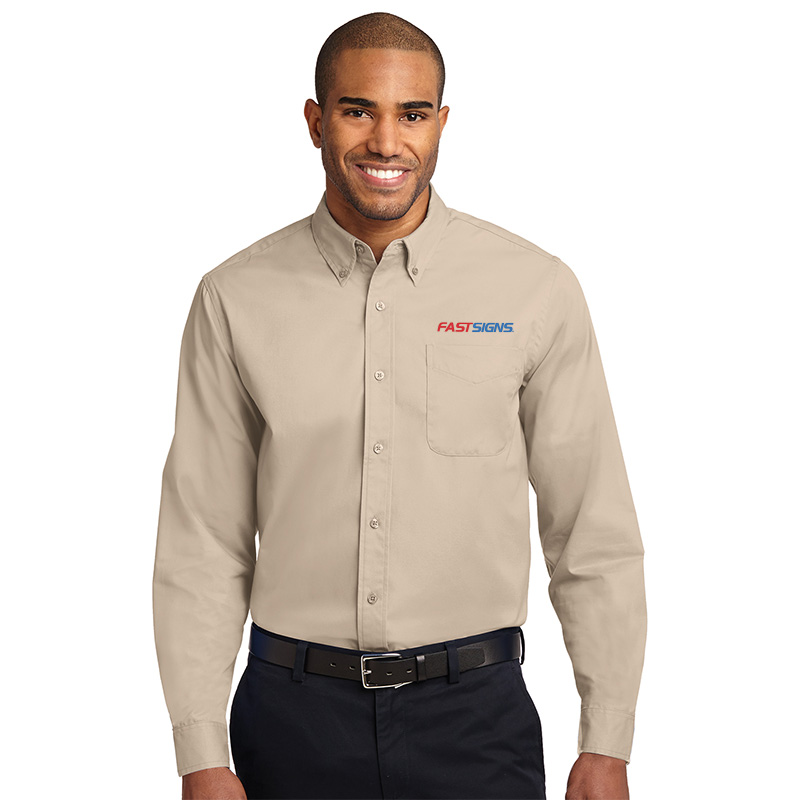 Mens Long Sleeve Easy Care Twill 