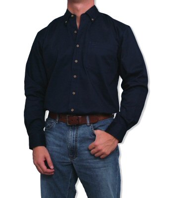 Mens Long Sleeve Unbrushed Twill 