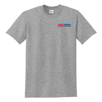 Sport Gray Short Sleeve Logo Tee Shirt 