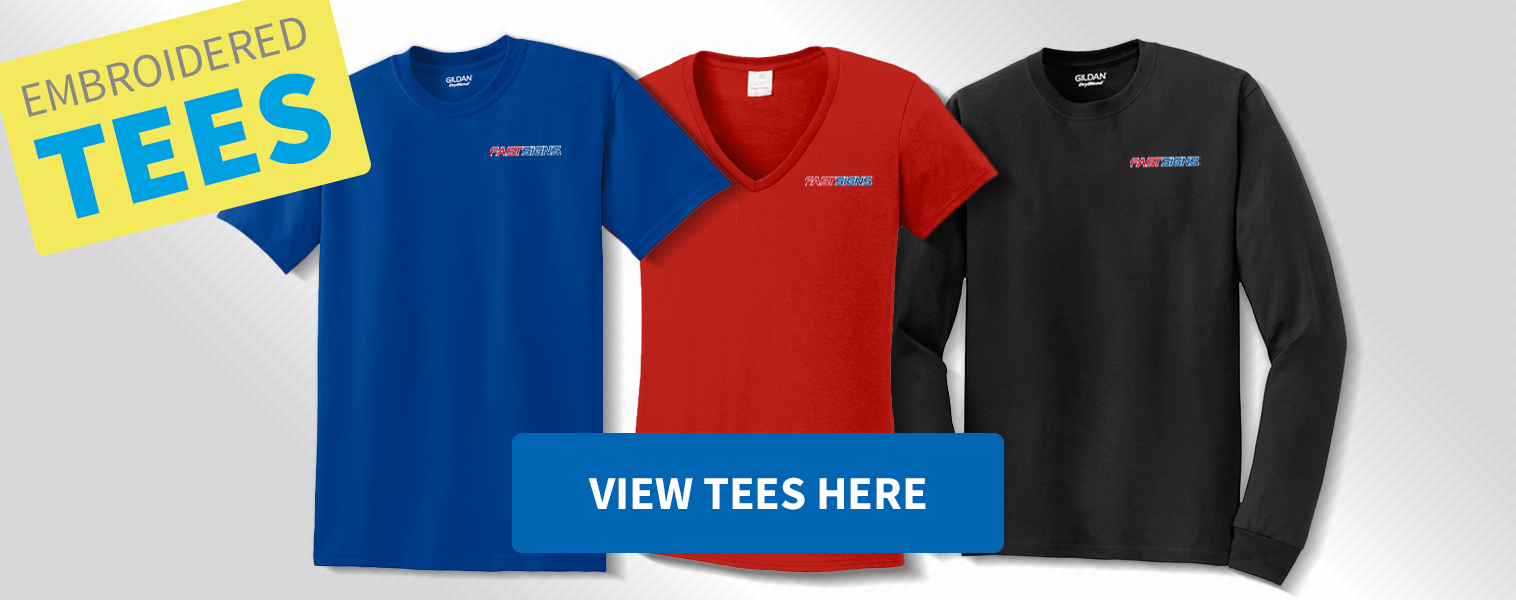 FASTSIGNS embroidered t-shirts